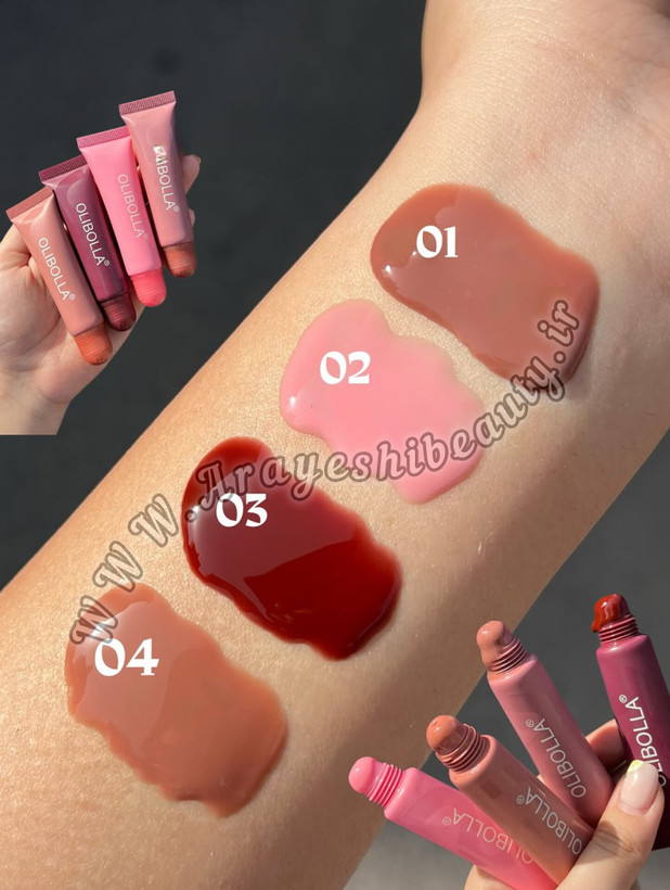 تست رنگبندی لیپ گلاس تاور