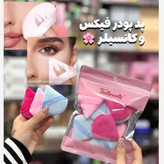 پد انگشتی مثلثی طرح شیی.گلم سایز بزرگ مخصوص فید کردن پودر فیکس و پنکک