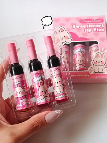 تینت لب خرگوشی کیوت 🐰🎀 ۳عددی دراگون مناسب هدیه 🎁