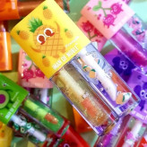 لیپ گلاس حرارتی + بالم لب استیکر میوه ای کیوت دوقلو