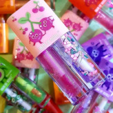 لیپ گلاس حرارتی + بالم لب استیکر میوه ای کیوت دوقلو