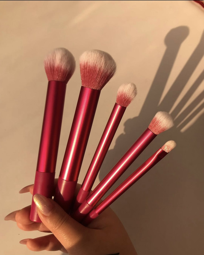 ست براش ۵ تکه اورجینال برند sweet beauty سایز بزرگ با کیفیت تضمینی و ترند پینترست و اینستاگرام