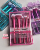 ست براش ۵ تکه اورجینال برند sweet beauty سایز بزرگ با کیفیت تضمینی و ترند پینترست و اینستاگرام