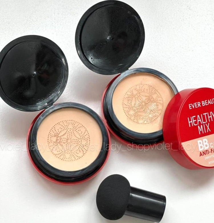 کوشن بی بی BB کاور بالا چندکاره اور بیوتی ever beauty مدل Healthy Mix اورجینال با spf45 و کیفیت عالی