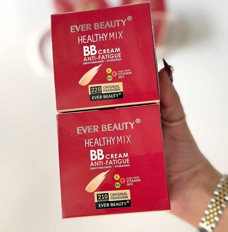 کوشن بی بی BB کاور بالا چندکاره اور بیوتی ever beauty مدل Healthy Mix اورجینال با spf45 و کیفیت عالی