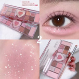 پالت سایه قلبی پینترستی ۱۱ رنگ با کیفیت تضمینی مناسب هدیه 🎁