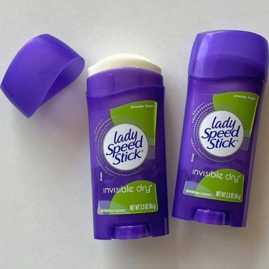 مام استیکی زنانه لیدی اسپید رایحه پودر بچه مدل Lady Speed Stick Invisible Dry | powder Fresh - حجم ۴۰ گرم