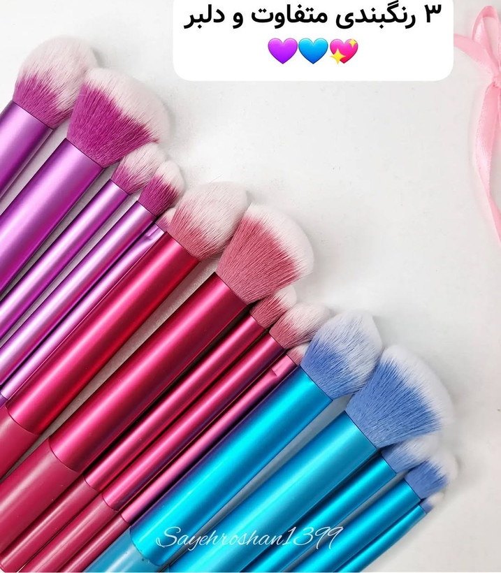 ست براش ۵ تکه اورجینال برند sweet beauty سایز بزرگ با کیفیت تضمینی و ترند پینترست و اینستاگرام